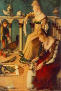 CARPACCIO, Vittore Two Venetian Ladies  dfg Spain oil painting artist
